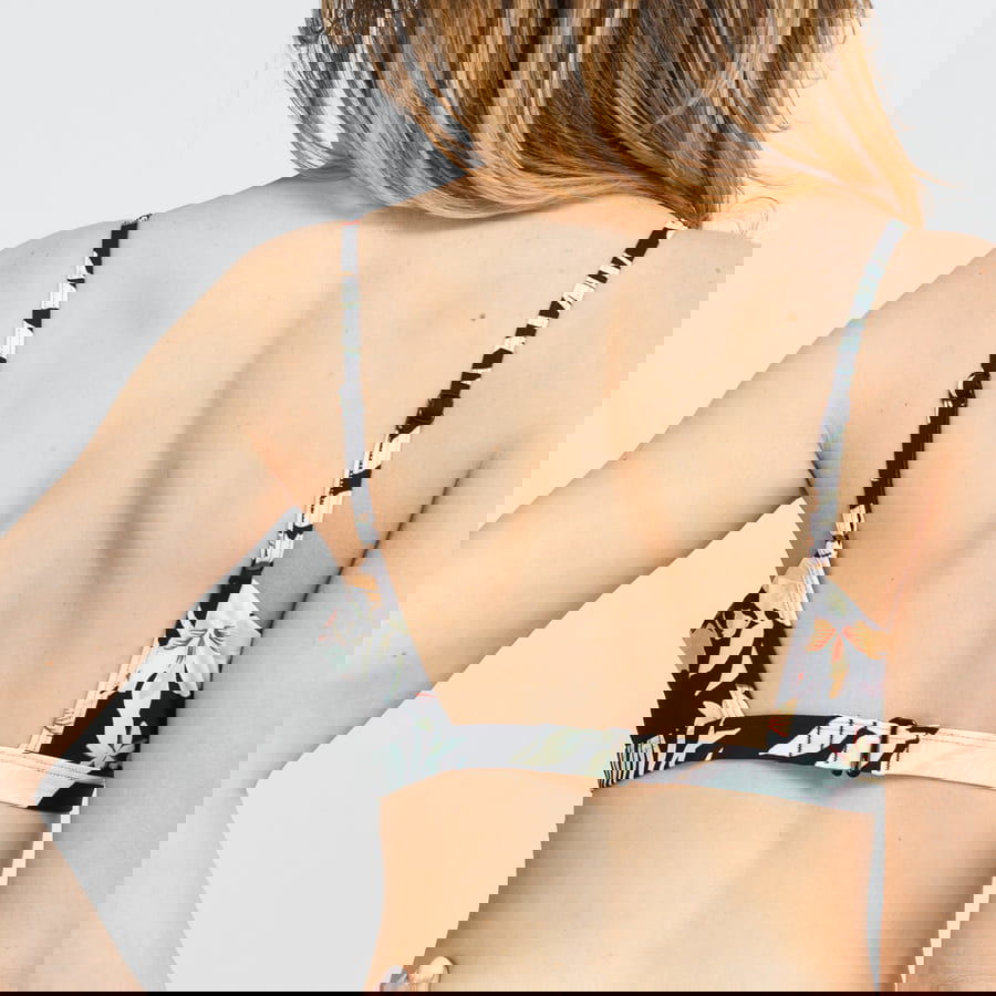 Printed Beach Classics Athletic Bikini Top, 3