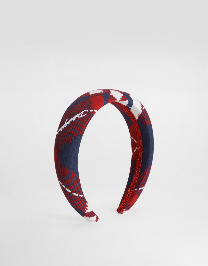 Аксесоари Dolce & Gabbana Dolce & Gabbana Tartan-Print Padded Headband Многоцветен | LB3L54ISMKMHD5QB