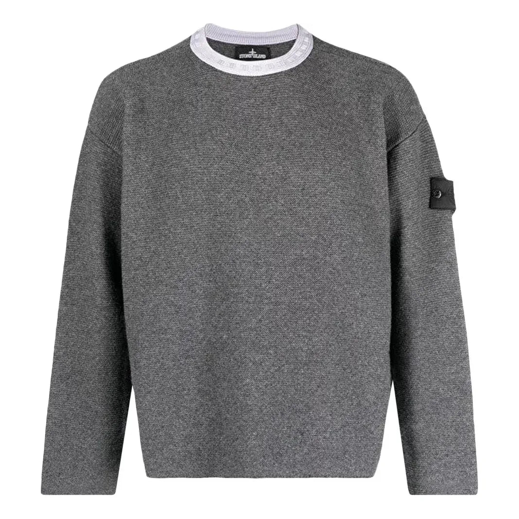 Пуловер Stone Island Shadow Project Compass Motif Jumper Сиво | 77195042U-V2063, 0