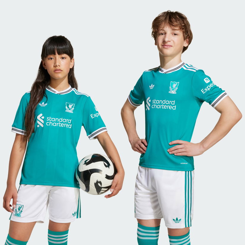 Фланелка adidas Performance Liverpool FC 25/26 Kids Third Kit Тюркоазено | JV6468