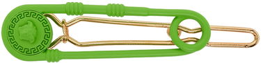 Значка Versace Versace Safety Pin Hair Clip Зелено | 1006259_1A00635, 0