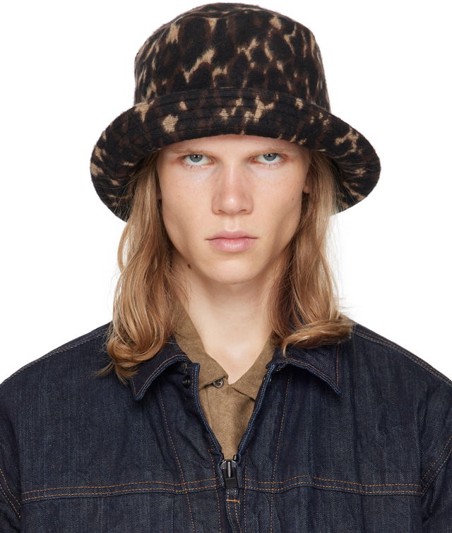 Leopard Jacquard Bucket Hat