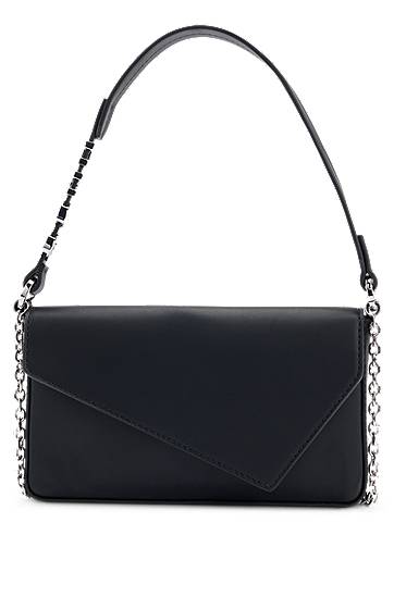 Чанта през рамо BOSS Faux Leather Clutch Bag with Top Handle Черно | 50537011, 0