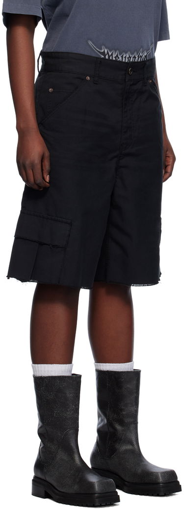 Къси панталони We11done We11done Cropped Cargo Shorts Черно | WD-DP0-24-344-M-BK, 1
