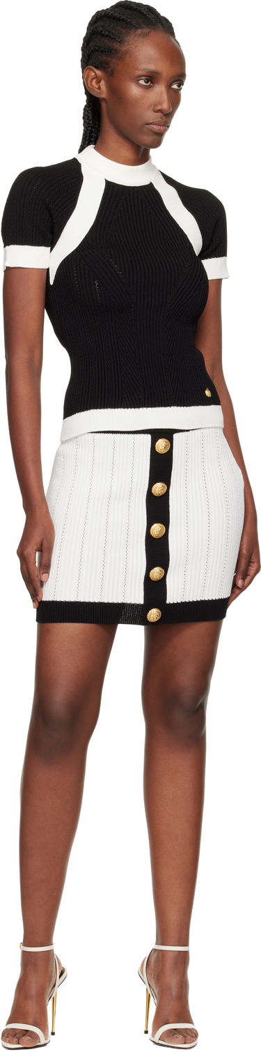 Пола Balmain Balmain Pointelle Miniskirt Многоцветен | FF1LB039KI64, 3
