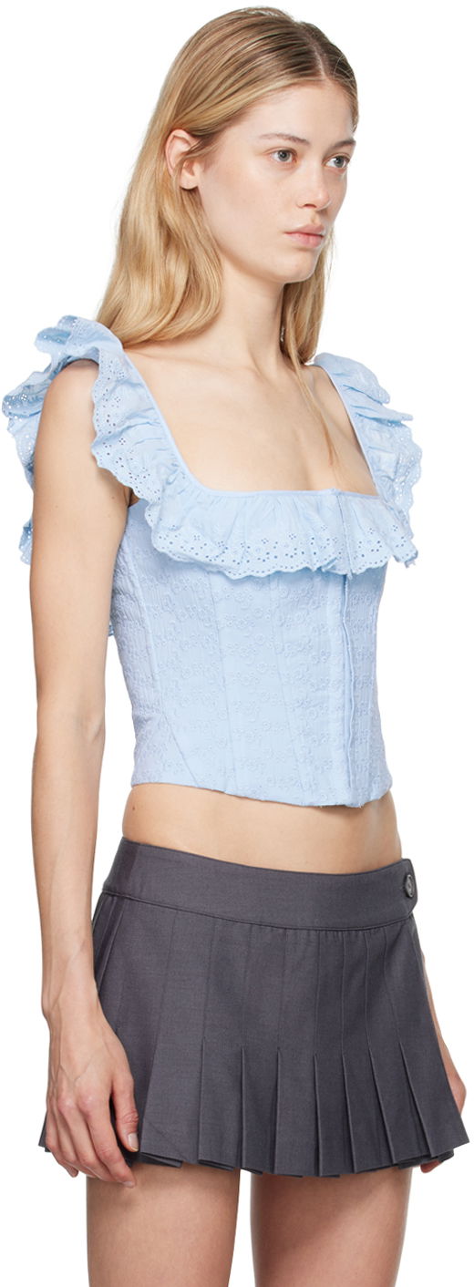 Потник GUIZIO Guizio Bettina Corset Tank Top Синьо | P24110W098, 1