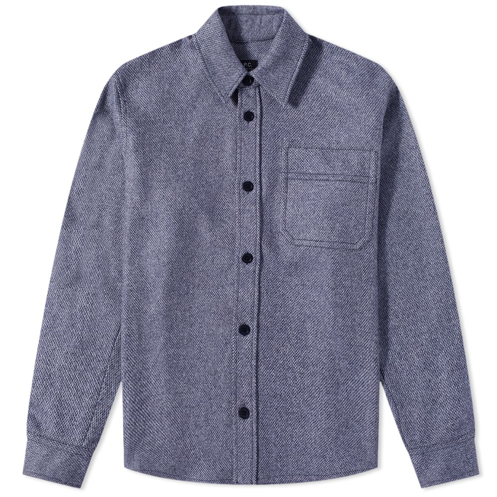 Риза A.P.C. Basile Recycled Woven Overshirt Тъмно синьо | WOAOP-H02709-DAR, 0