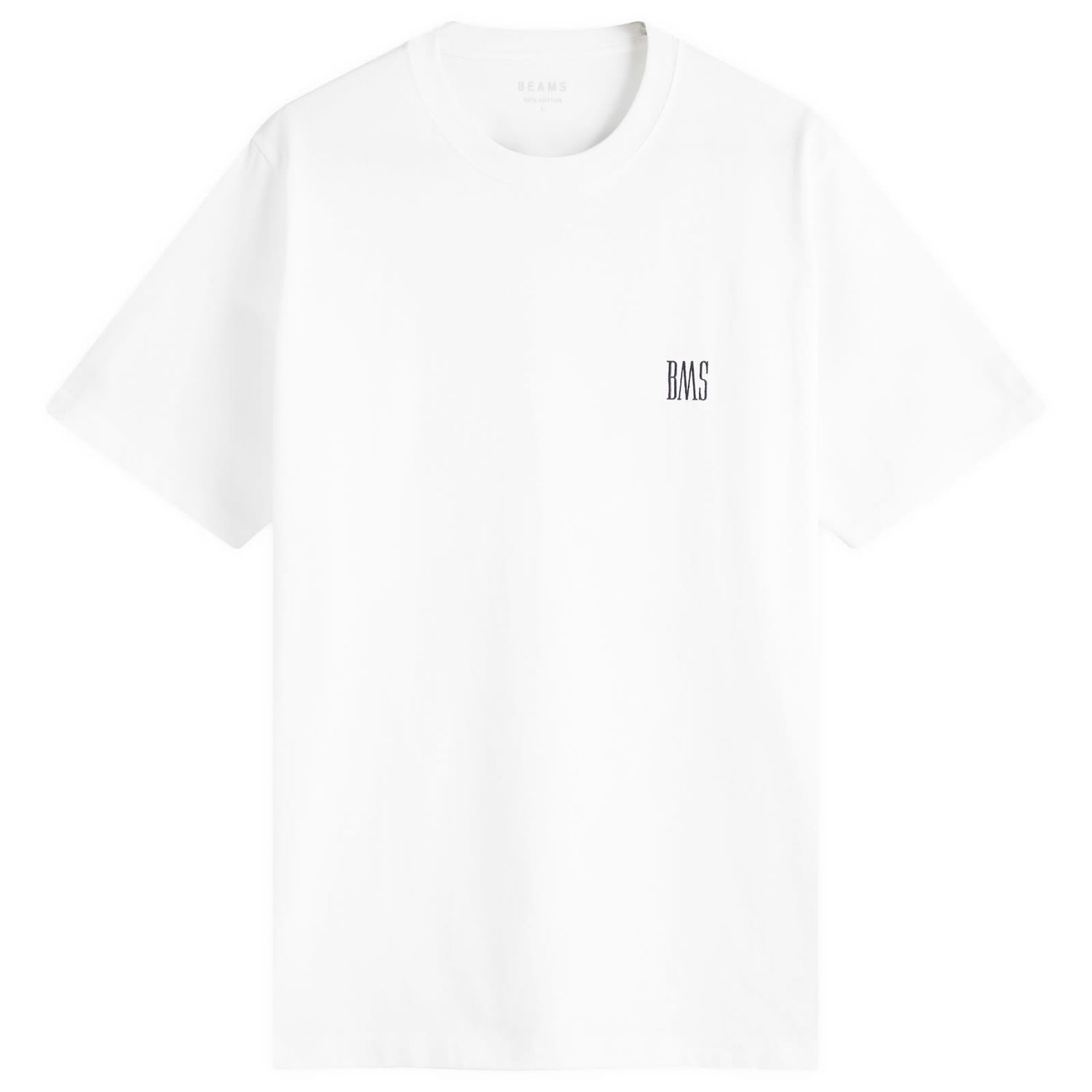 Тениска BEAMS BEAMS BMS Logo T-Shirt, Size Large Бяло | 1104-1321-803-01, 1