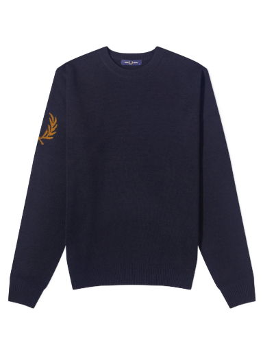 Intarsia Laurel Wreath Crewneck