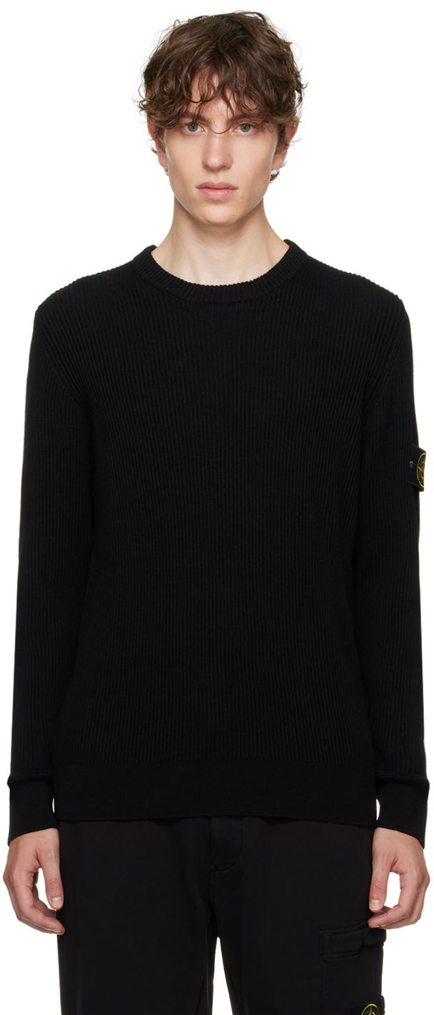 Пуловер Stone Island Rib Черно | 7915553C2, 0