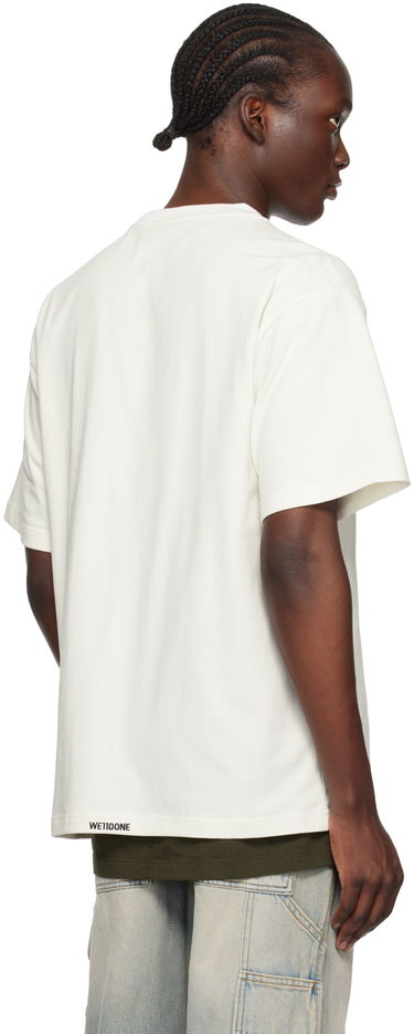 Тениска We11done We11done Pearl Bear T-Shirt Бяло | WD-TT2-24-780-U-IV, 2