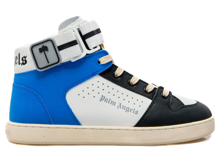 Кецове и обувки Palm Angels Palm 1 High Top White Синьо | PMIA077F22LEA0010145, 0