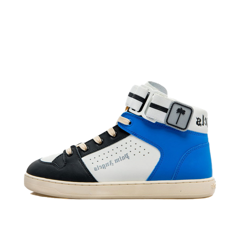 Кецове и обувки Palm Angels Palm 1 High Top White Синьо | PMIA077F22LEA0010145