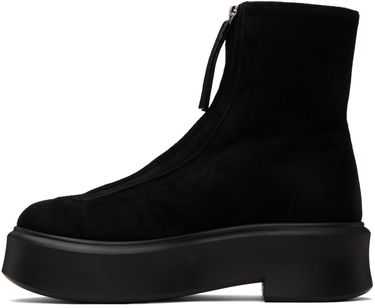 Облекло The Row The Row Zipped I Suede Boots Черно | F1144-L25, 2