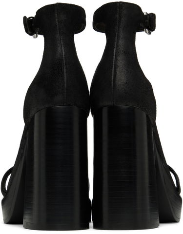 Pокля rag & bone rag & bone Matrix Heeled Suede Sandals Черно | WFF22HF019MX19, 1