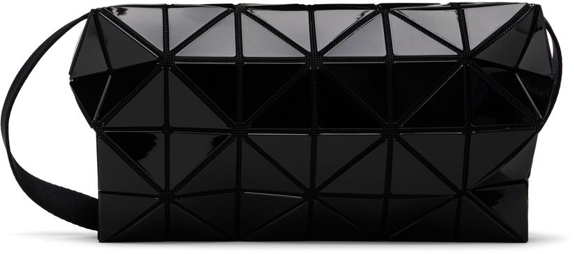 Чанта през рамо BAO BAO ISSEY MIYAKE Glossy Triangular Panel Carton Shoulder Bag Черно | BB58AG422