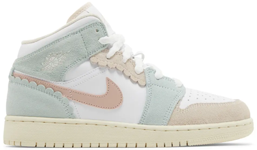 Кецове и обувки Jordan Air Jordan 1 Mid SE Pink Oxford (GS) Бяло | DZ5361-100, 0