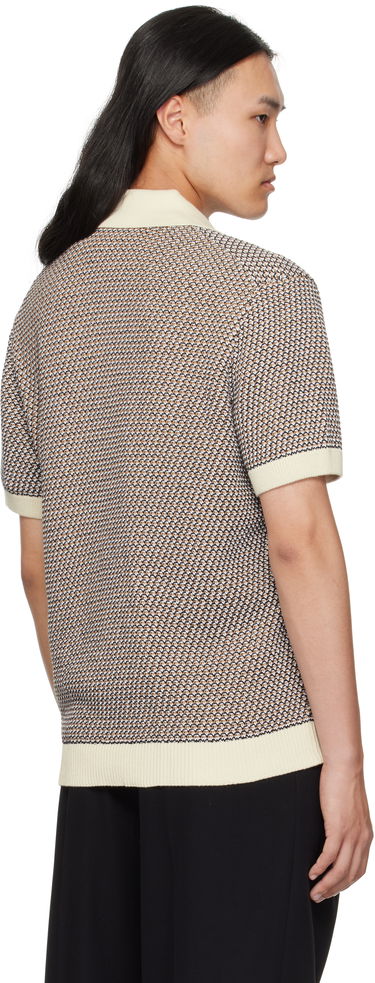 Пуловер BOSS Regular-Fit Knitted Cotton Cardigan Бежово | 50543163, 3