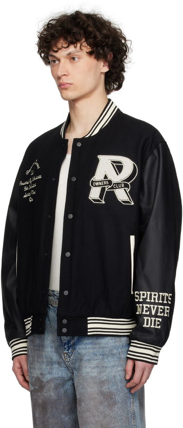 Яке бомбър Represent Clo Represent 'Owners Club' Varsity Bomber Jacket Черно | MLM100231, 3
