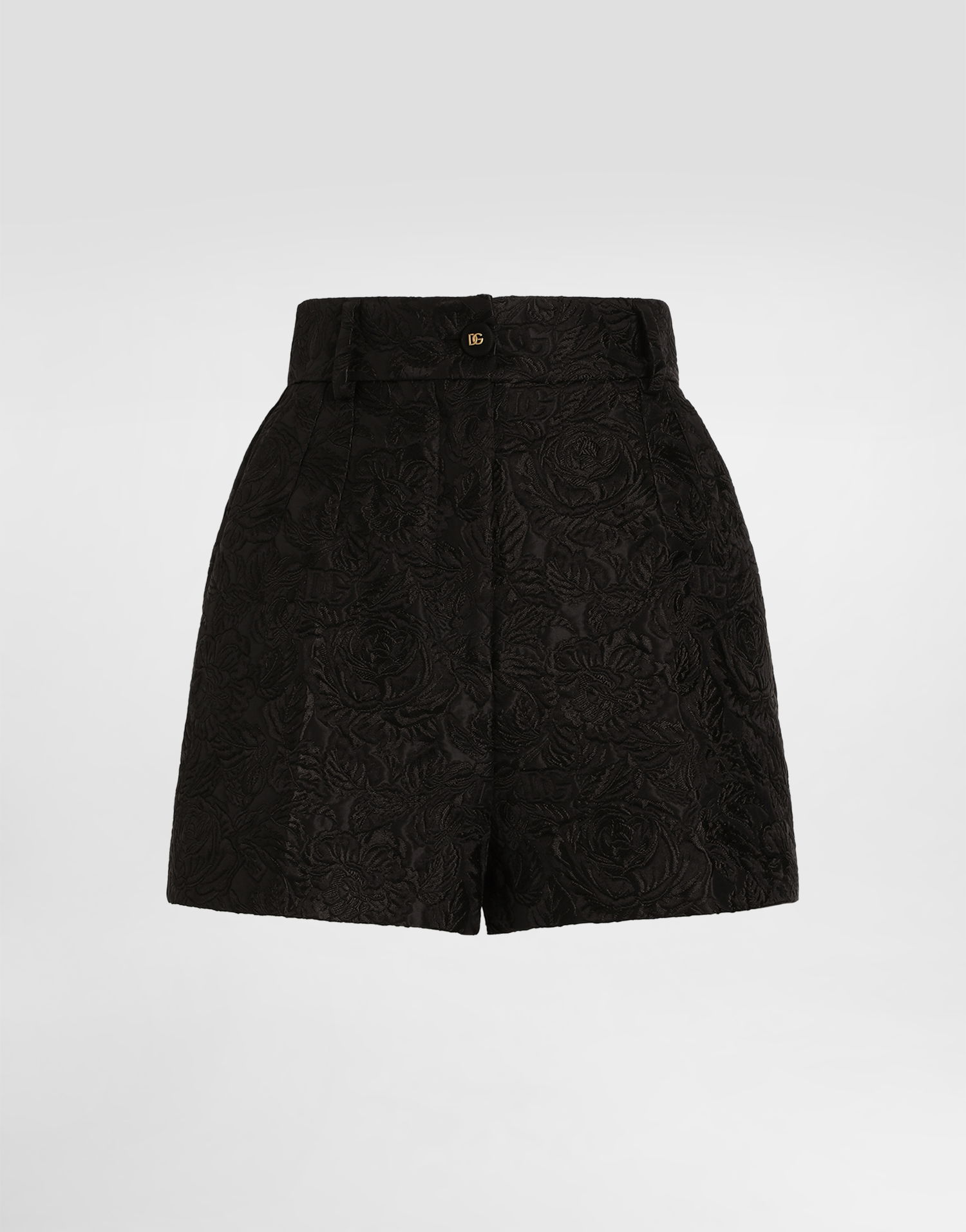 Къси панталони Dolce & Gabbana Dolce & Gabbana Quilted Floral Jacquard Shorts Черно | FTC9GTGDCSSN0000, 0