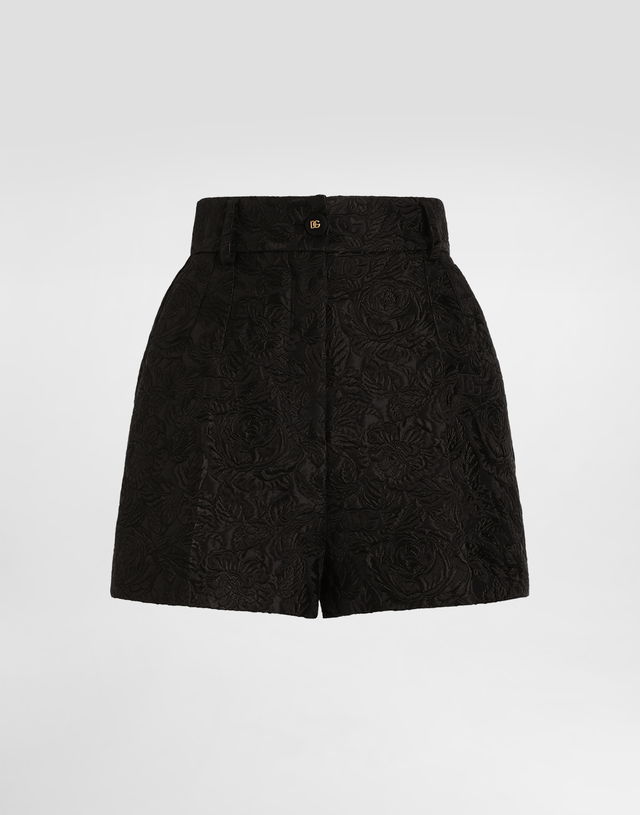 Dolce & Gabbana Quilted Floral Jacquard Shorts