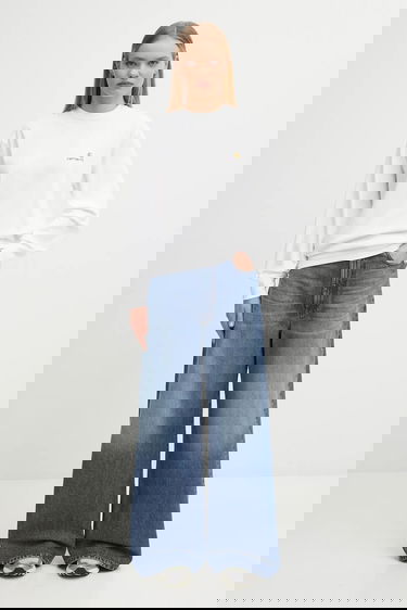 Тениска Carhartt WIP American Script Long-Sleeve T-Shirt Бяло | I035466.02XX, 4