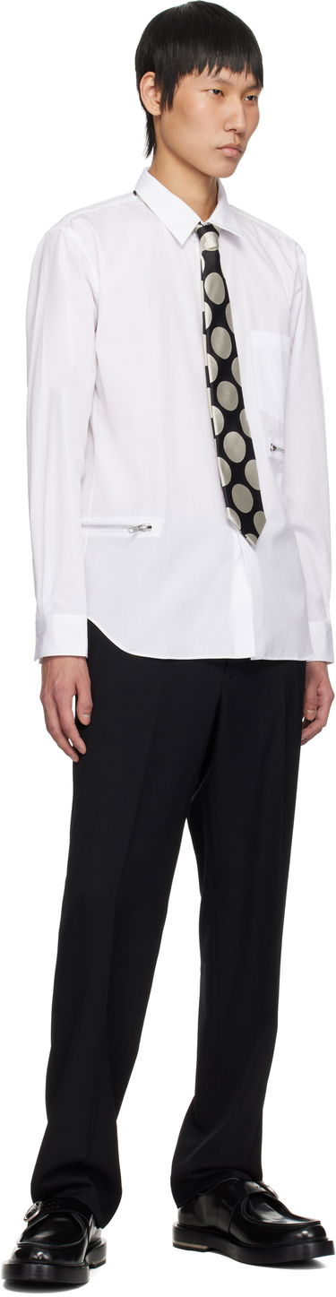 Панталони Comme des Garçons Homme Deux Wool Gabardine Trousers Черно | DO-P046-051, 3