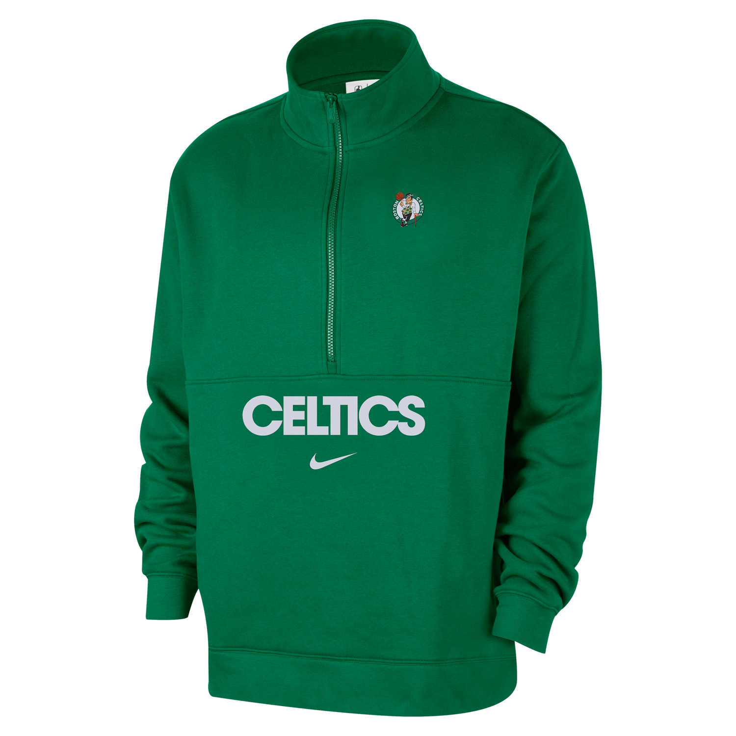 Суитчър Nike Boston Celtics Club Courtside Half-Zip Top Зелено | FZ7708-312, 1