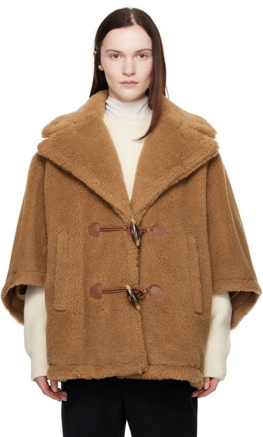 Палта Max Mara Max Mara George Teddy Cape Кафяво | 2424736052600 MM10739, 0
