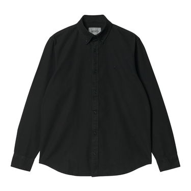 Риза Carhartt WIP L/S Bolton Shirt "Black garment dyed" Черно | I030238_89_GD, 5