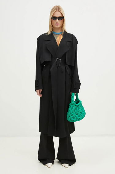 Тренчкот JW Anderson JW Anderson Oversize Trench Coat Черно | CO0310.PG0011.999, 5