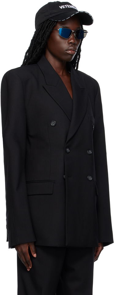 Яке VETEMENTS VTMNTS Tailored Double Breasted Blazer Черно | VL18JA720B, 1