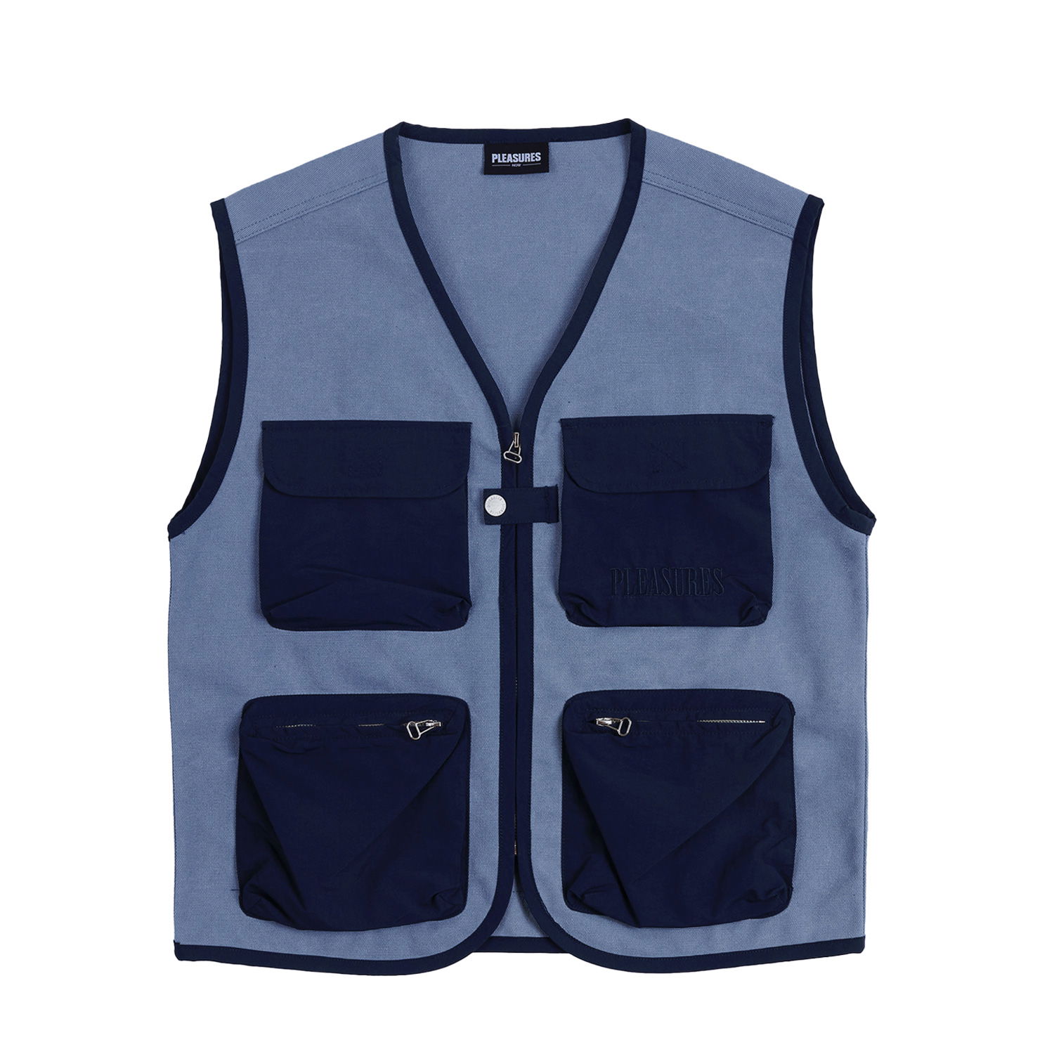 Жилетка Pleasures Beagle Hunting Vest Slate Синьо | P23SP017-SLATE, 0