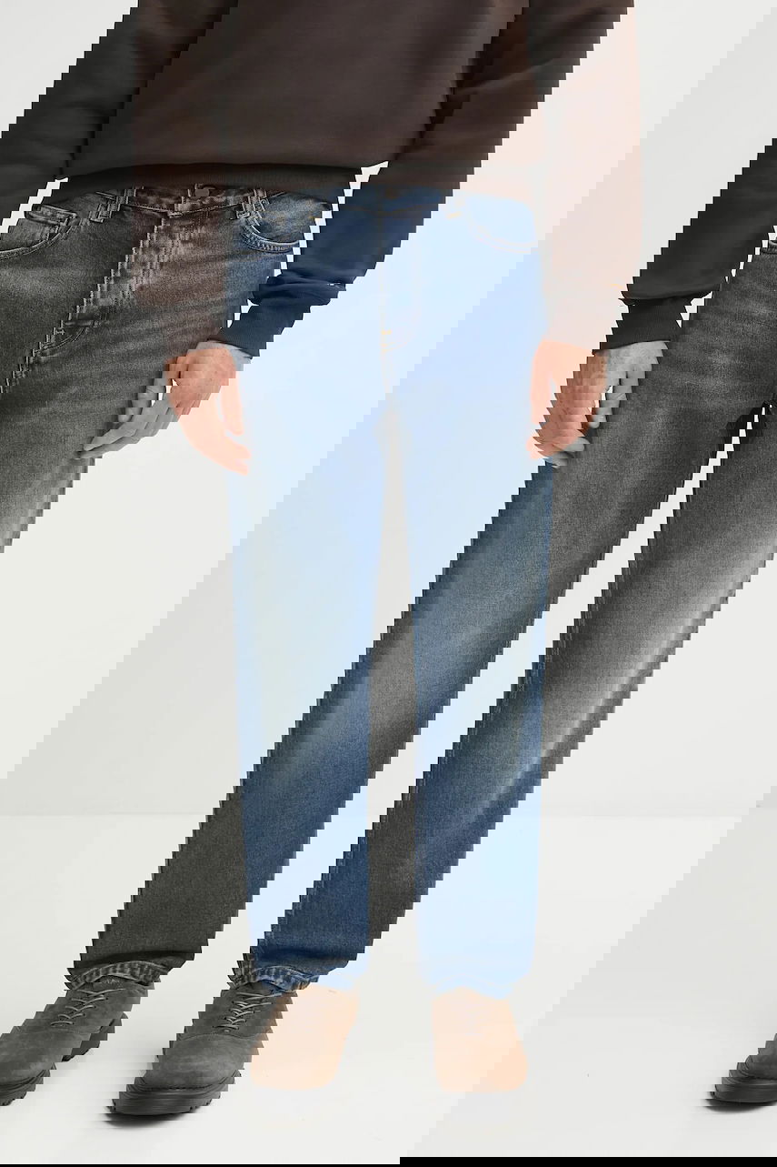 Дънки Carhartt WIP Newel Pant Washed Straight Fit Jeans Синьо | I029208.014L, 0