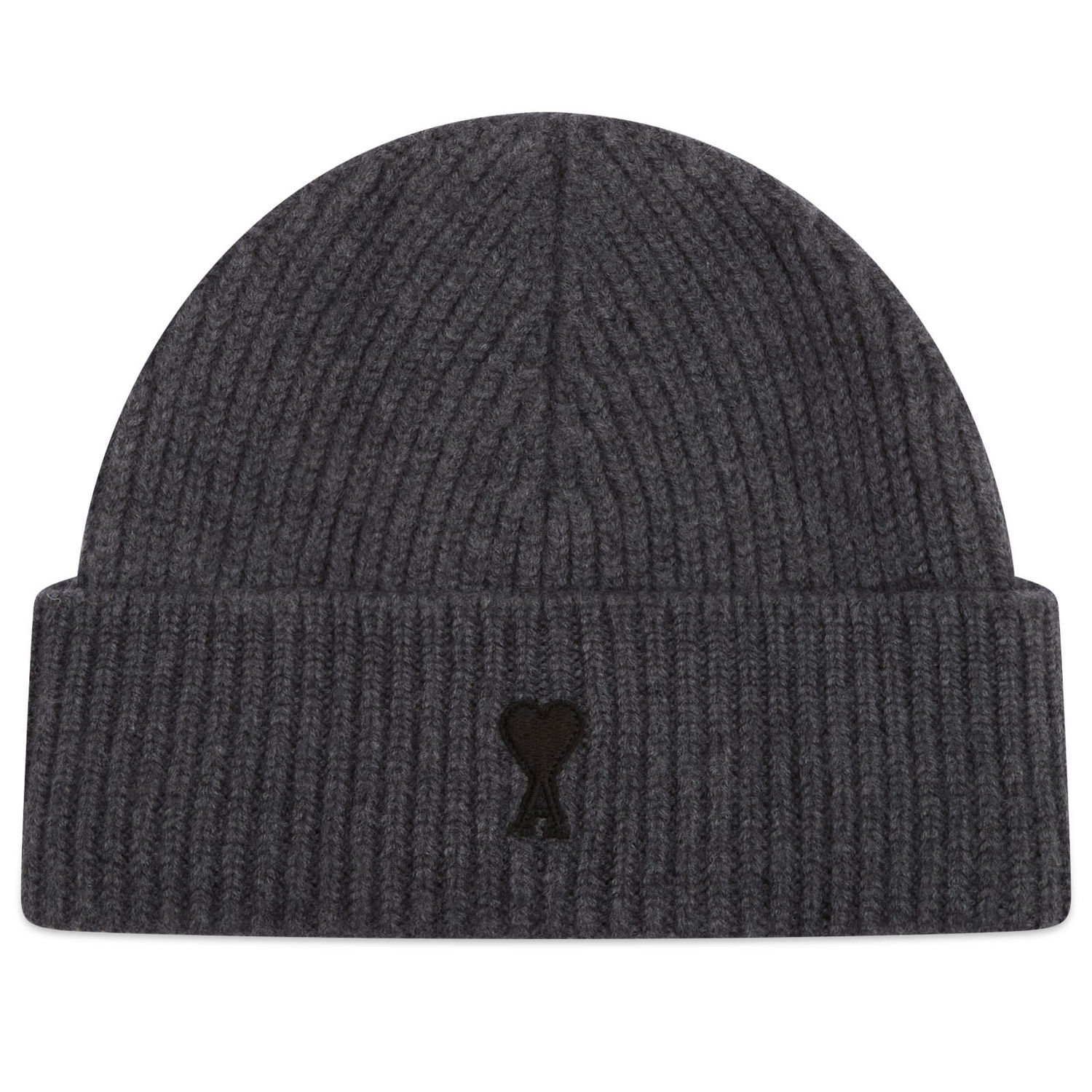 Шапка AMI AMI Paris Merino Wool Beanie Сиво | H25UBO006-018-0504H25, 0