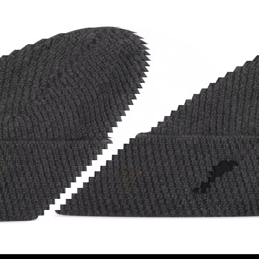 Шапка AMI AMI Paris Merino Wool Beanie Сиво | H25UBO006-018-0504H25, 0
