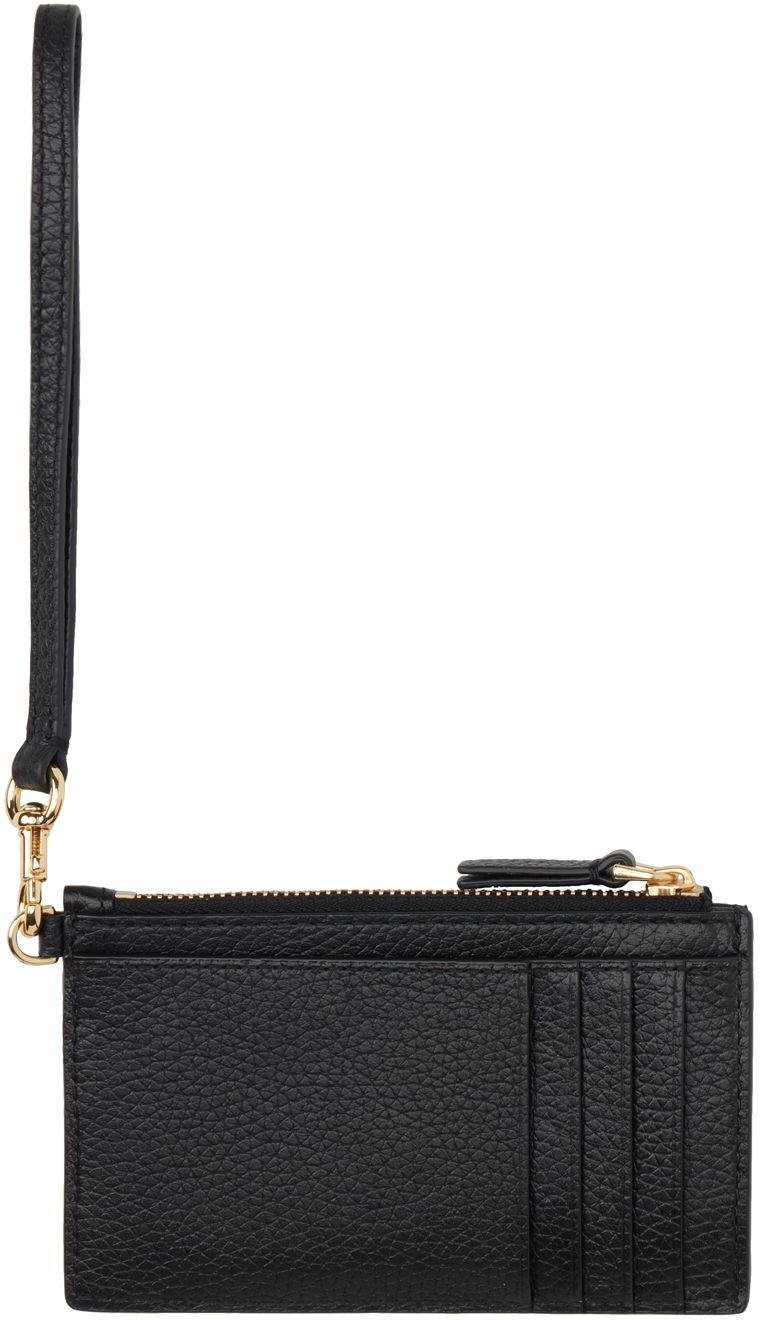 Портфейл Marc Jacobs Marc Jacobs Leather Top Zip Wristlet Wallet Черно | S125L01RE22, 1
