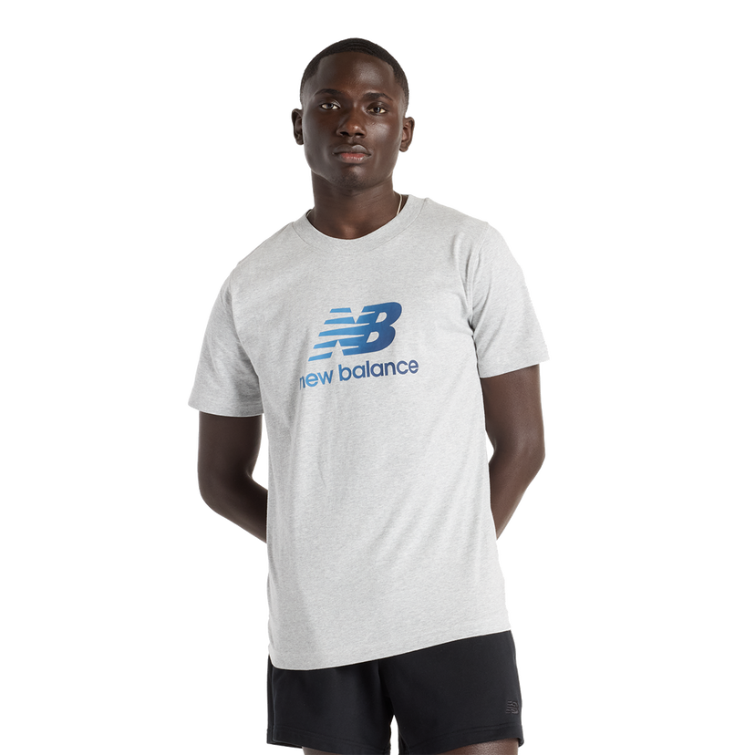 Тениска New Balance Sport Essentials Gradient Logo T-Shirt Сиво | MT51503-AG