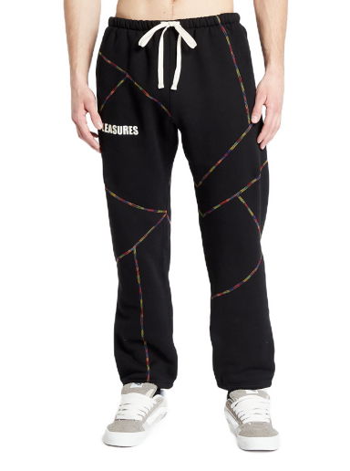 Спортни панталони Pleasures Vein Sweatpants Черно | P23W033 BLACK