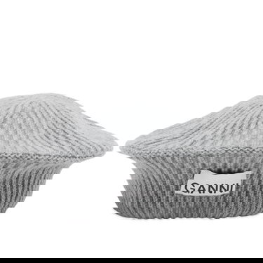 Барета GANNI Structured Rib Knit Beret Сиво | A4430-921, 0