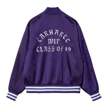 Яке бомбър Carhartt WIP Class of 89 Bomber Jacket Лилаво | I032992_23O_XX, 1