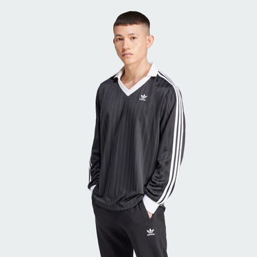 Тениска adidas Performance Adicolor Piqué Football Long Sleeve Черно | IZ4808, 3