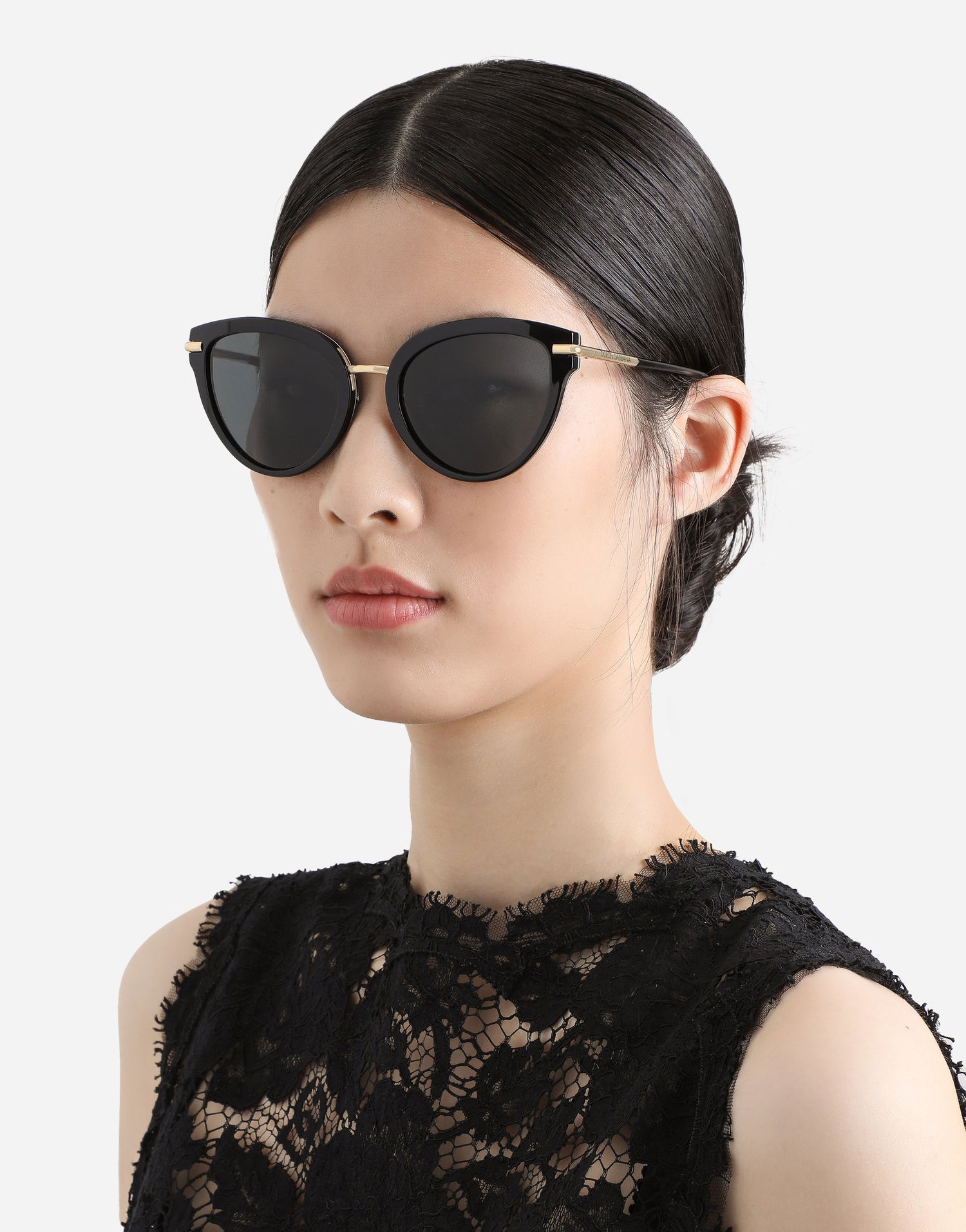 Слънчеви очила Dolce & Gabbana Dolce & Gabbana DNA Cat Eye Sunglasses Черно | VG4492VP98G9V000, 1