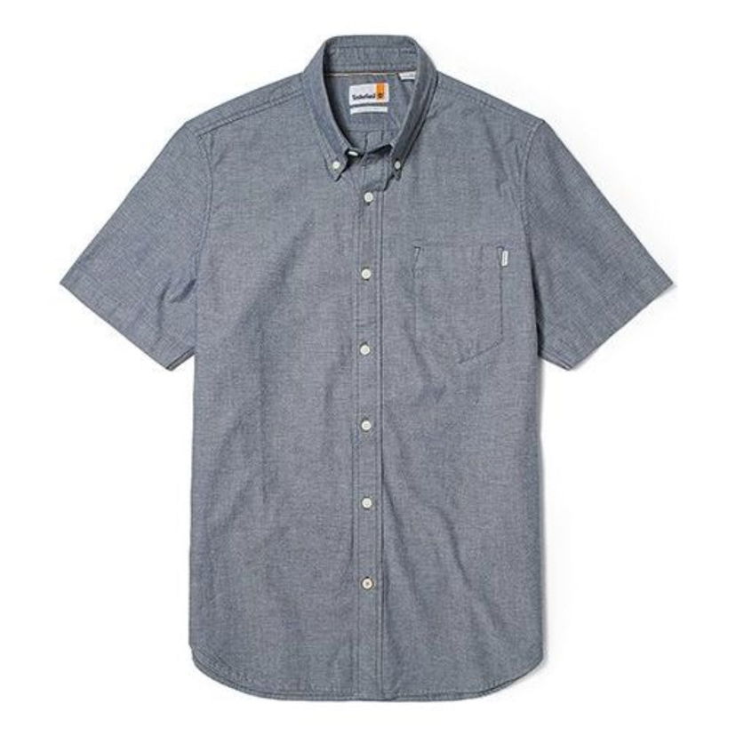 Риза Timberland Outdoor Short Sleeve Shirt Синьо | A2FN6-B68