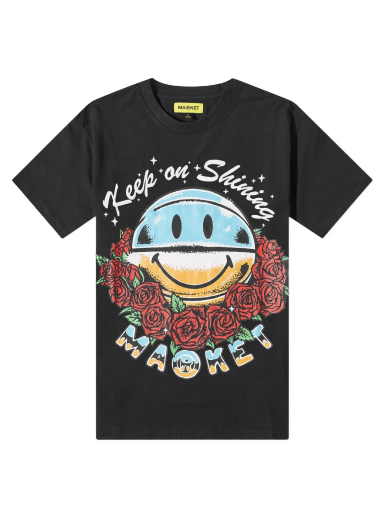 Тениска MARKET Smiley Keep on Shining Tee Черно | 399001061-BLK