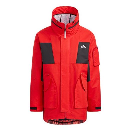 Парка adidas Originals Fleece Stay Warm Colorblock Hooded Jacket Червено | HC0276, 0
