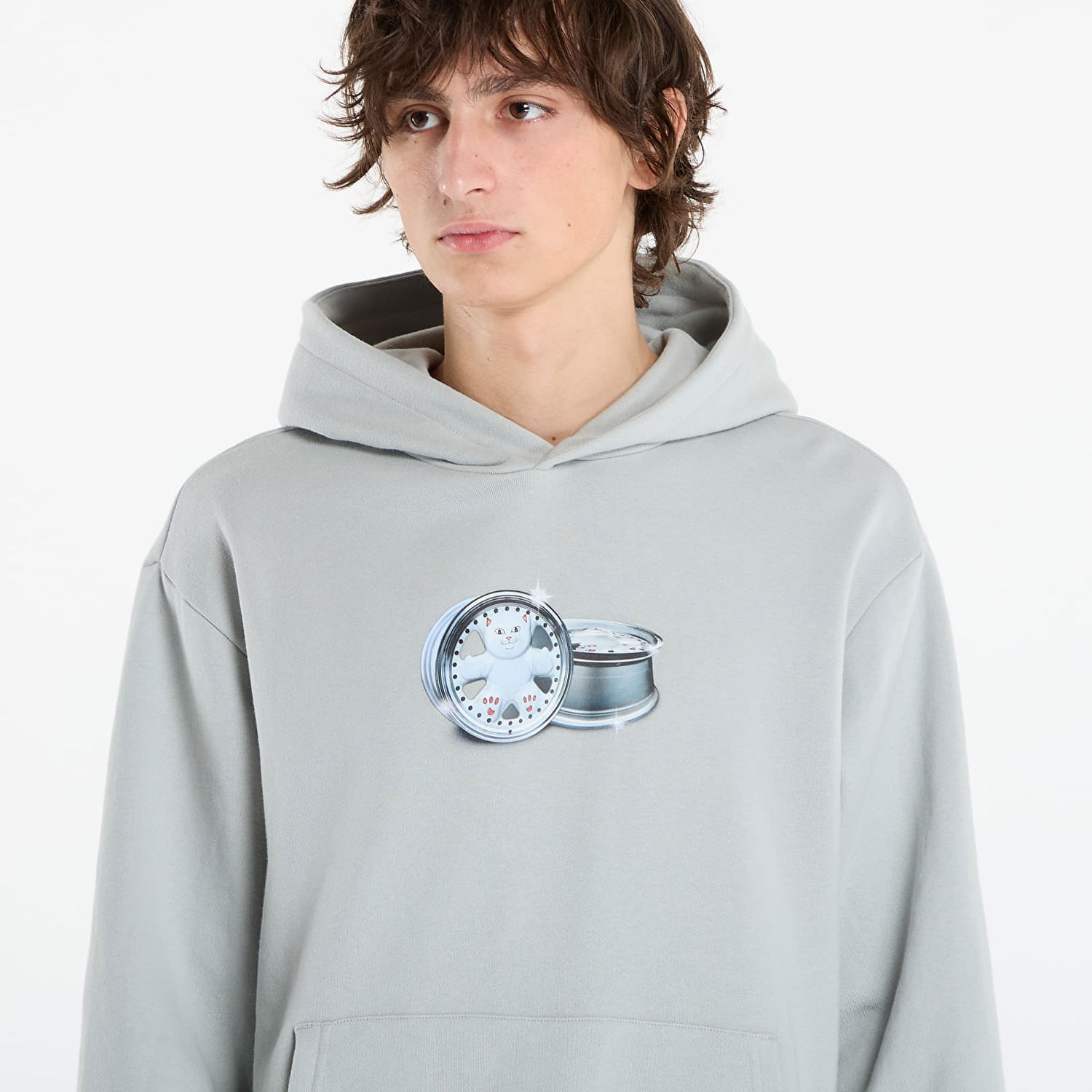 Суитчър RIPNDIP RIPNDIP Nerm On Wheels Hoodie Сиво | RNDFALL25112, 1