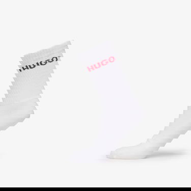 Чорапи BOSS Hugo Rib Logo Sock 6-Pack White Бяло | 50510187-100, 3