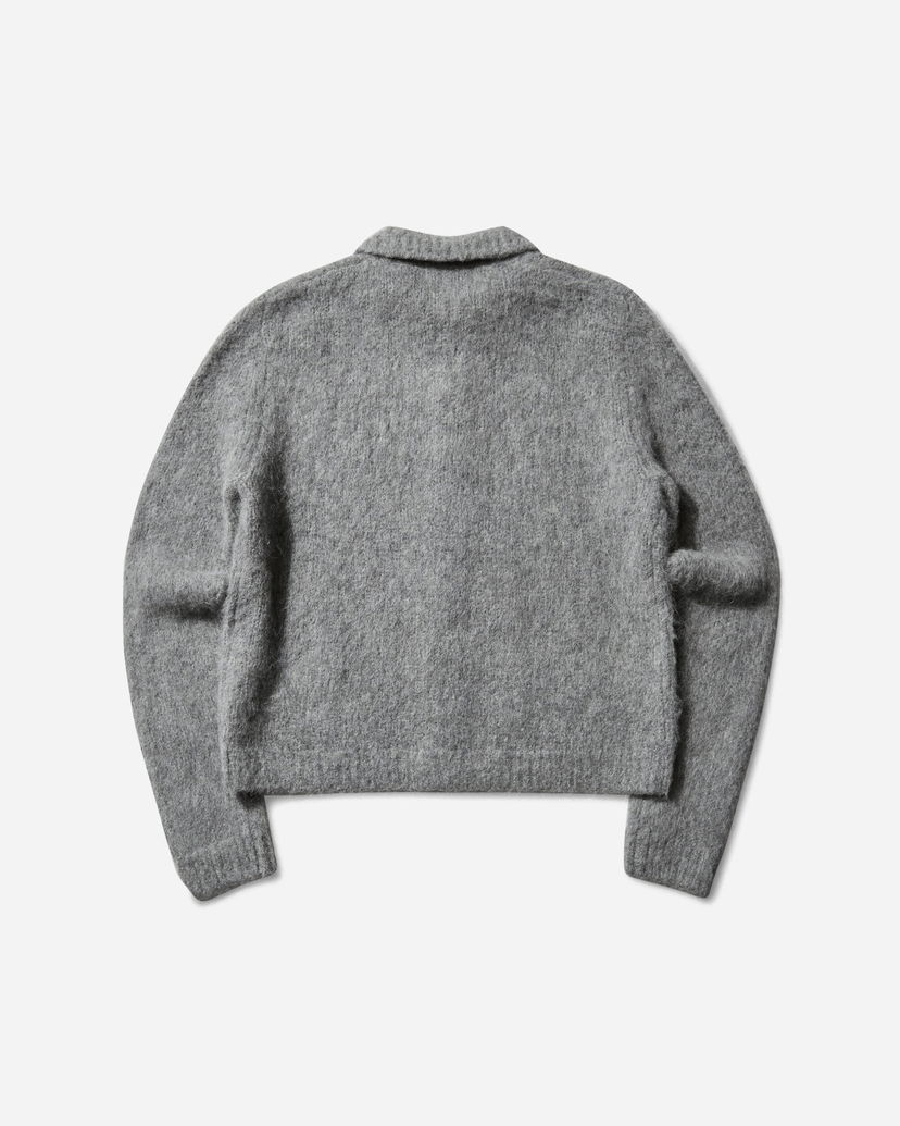 Пуловер Dries Van Noten Cropped Wool Cardigan Сиво | 252-021225-2709 804