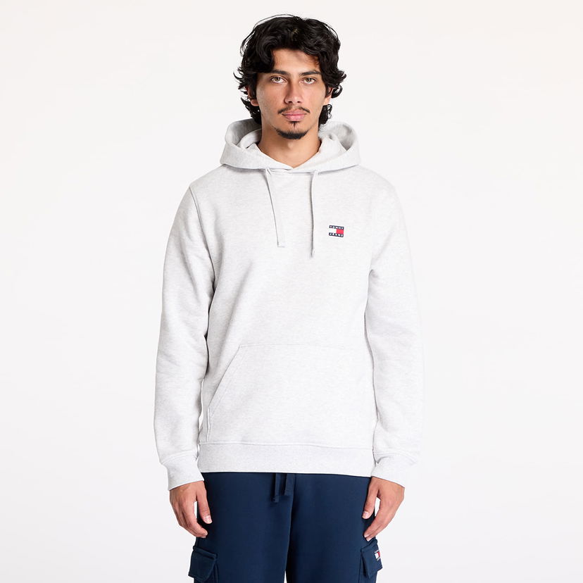 Суитчър Tommy Hilfiger Regular Badge Hoodie Silver Grey Сиво | DM0DM17988 PE9